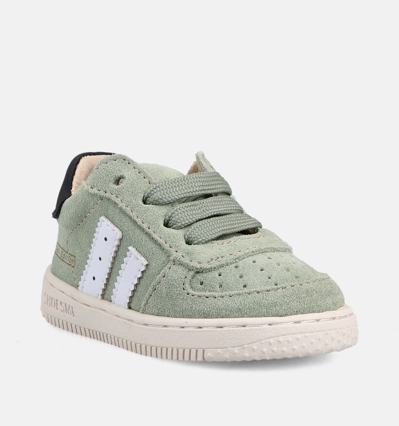 Shoesme Lichtgroene Babysneakers voor meisjes, jongens (372289) - geschikt voor steunzolen