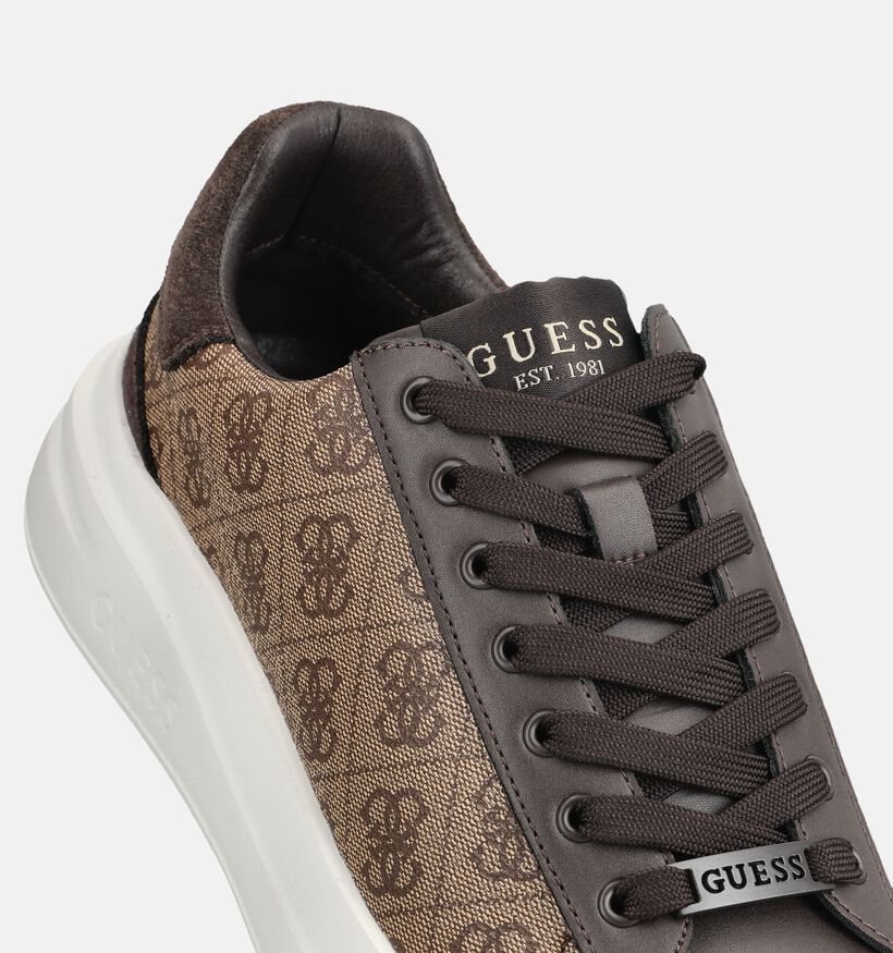 Guess Elba Chaussures plates en Brun pour hommes (375733) - pour semelles orthop&eacute;diques
