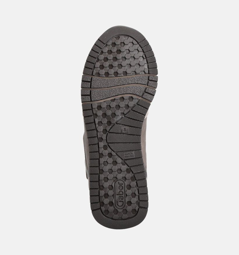 Gabor Beige Sneakers met Rits en Veter voor dames (360304) - geschikt voor steunzolen