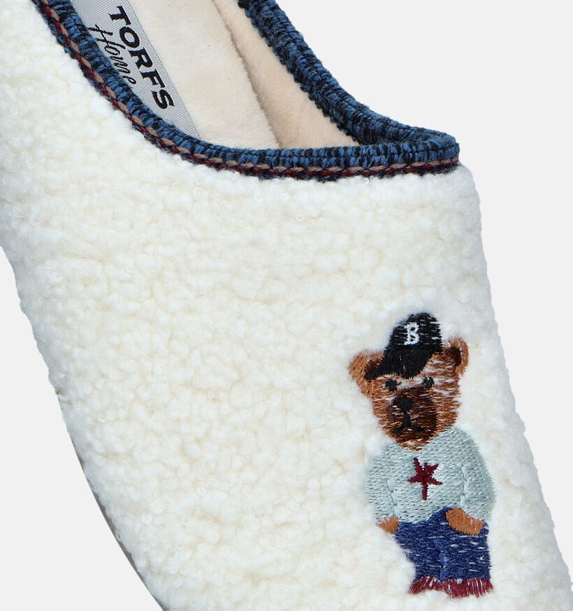 Torfs Home Ecru Pantoffels voor dames (349206) - geschikt voor steunzolen