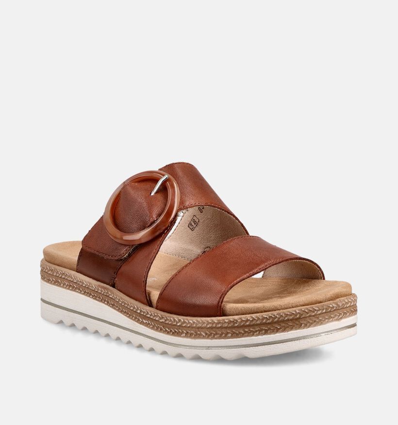 Remonte Cognac Slippers voor dames (370457) - geschikt voor steunzolen