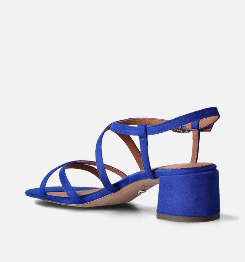 Tamaris Blauwe Sandalen met blokhak voor dames (354364)