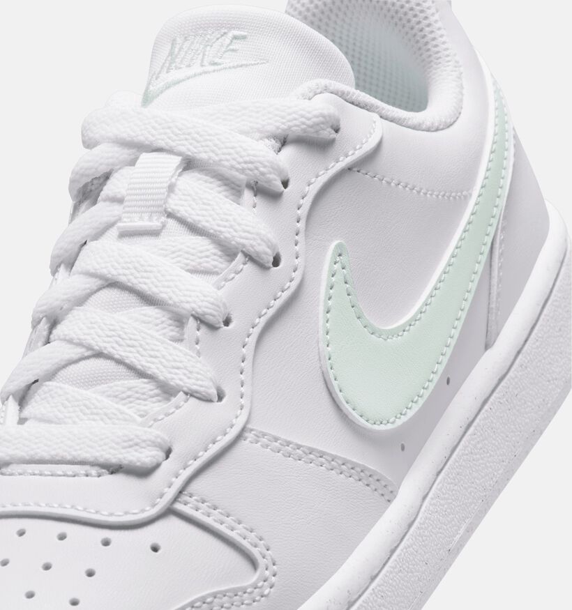 Nike Court Borough Low Witte Sneakers voor meisjes (373420) - geschikt voor steunzolen