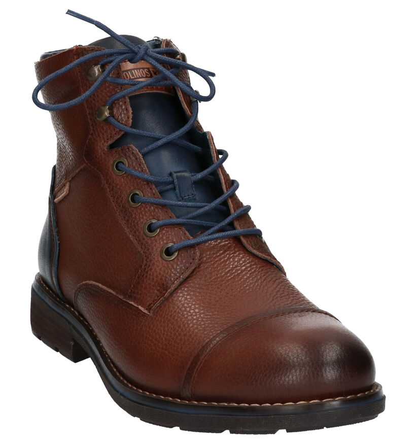 Pikolinos York Bruine Boots in leer (261420)