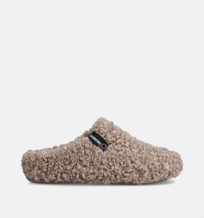Verbenas York Curly Pantoufles en Beige pour femmes (376171)