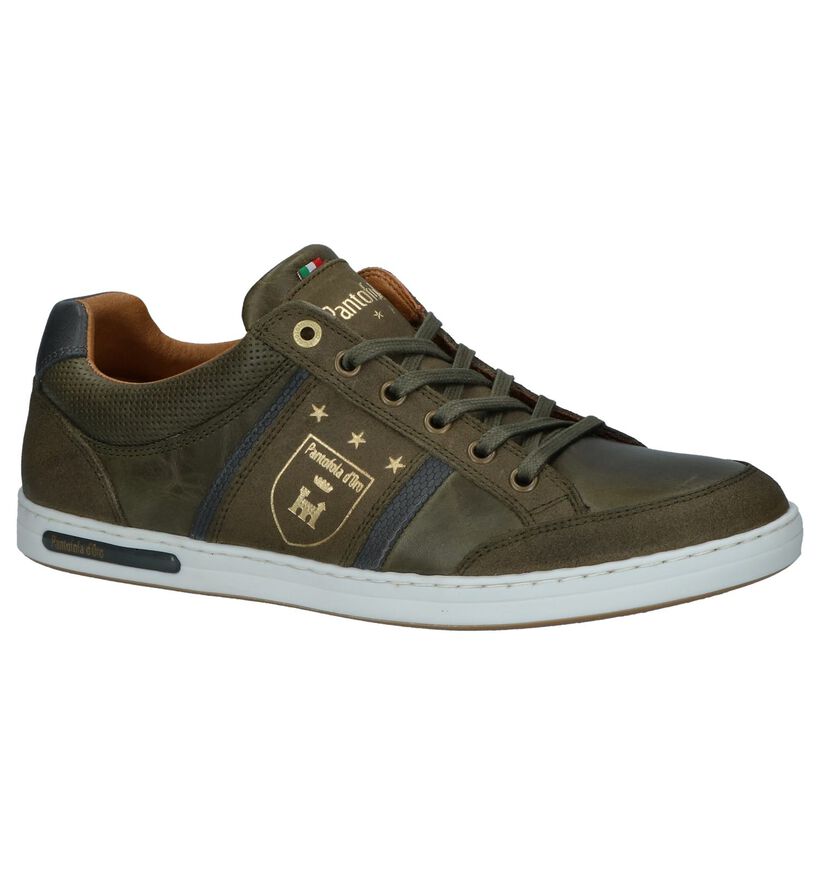 Pantofola d'Oro Mondovi Low Grijze Veterschoenen in leer (286479)