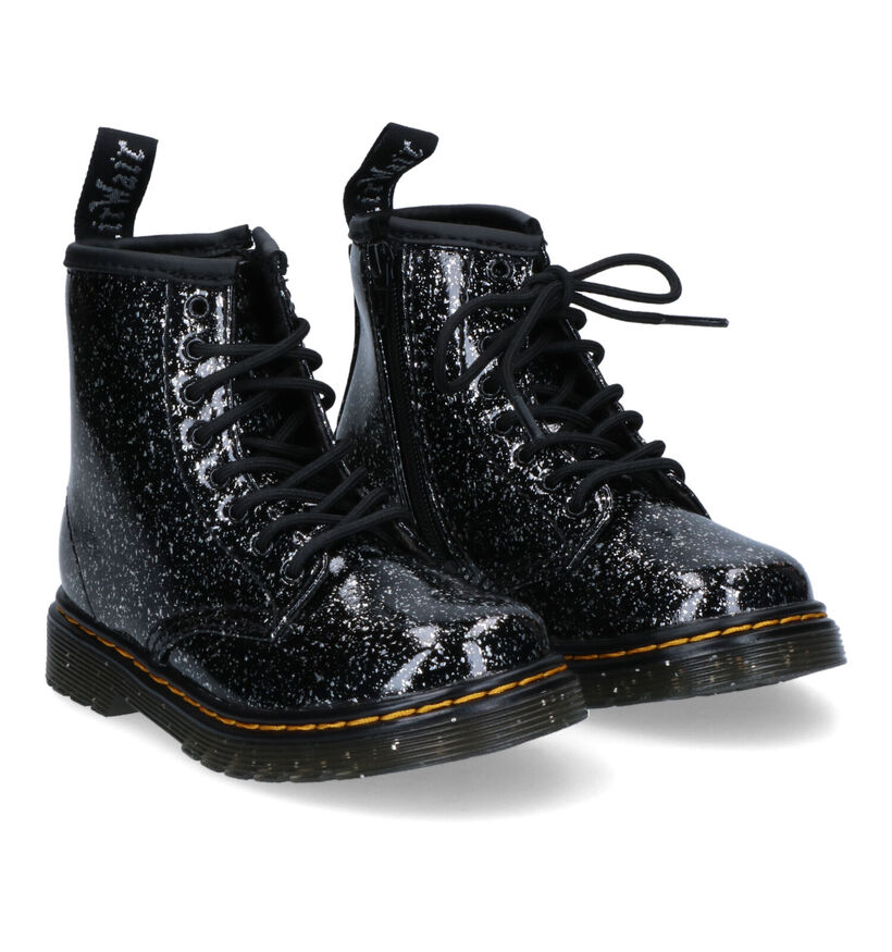 Dr. Martens Cosmic Glitter Bottines en Rouge pour filles (294392)