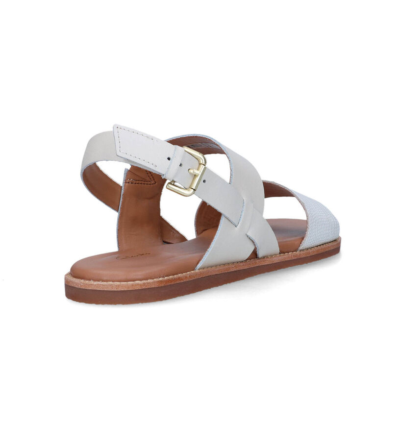 Clarks Karsea Strap Witte Sandalen voor dames (321772)