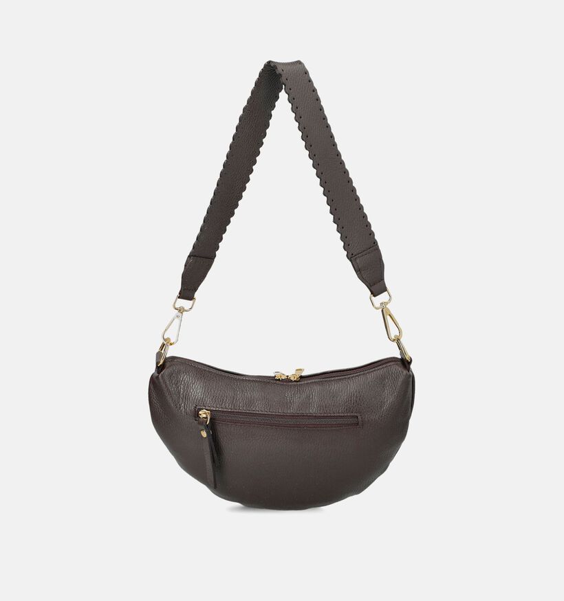 Via Limone Donkerbruine Crossbodytas voor dames (385050)