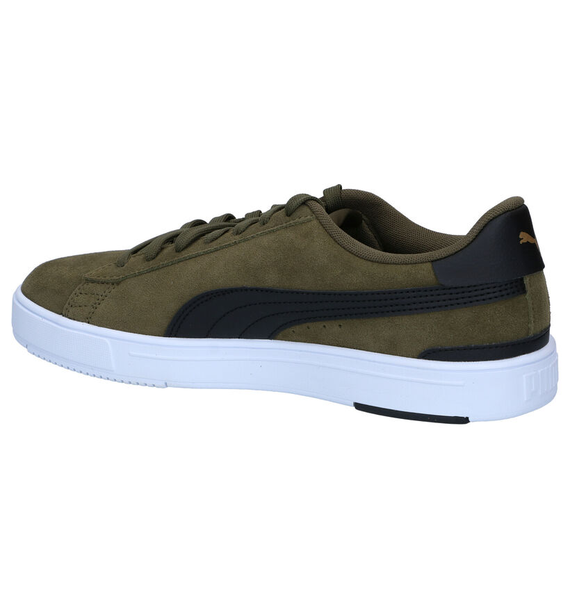 Puma Serve Baskets en Khaki en nubuck (293494)
