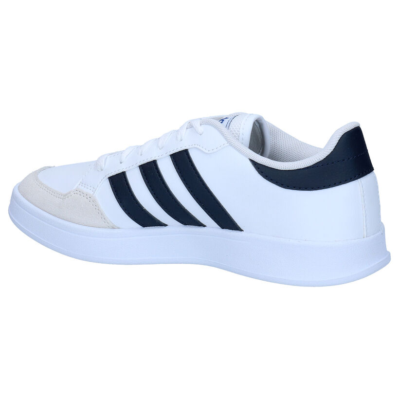 adidas Breaknet Witte Sneakers in kunstleer (308440)