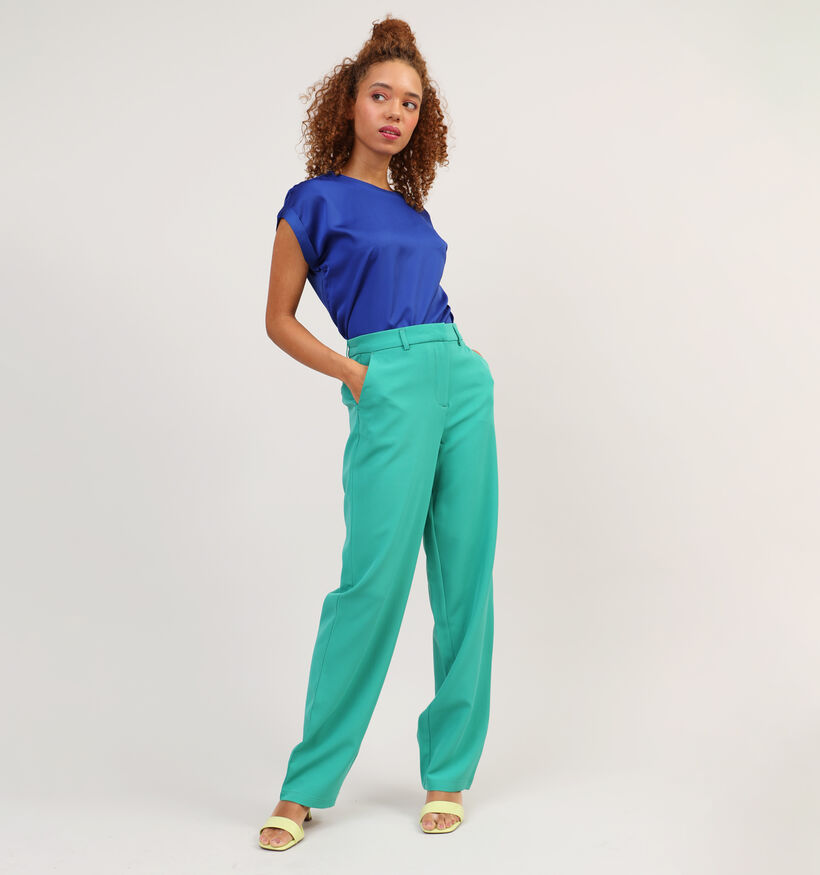 Vila Vikamma Pantalon classique en Vert pour femmes (323712)