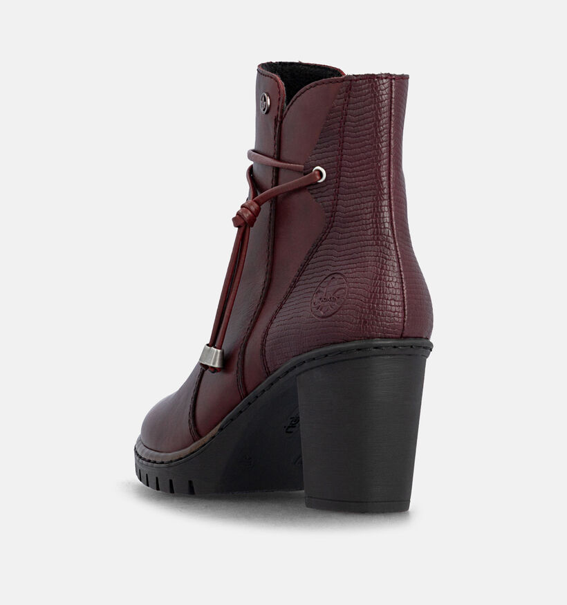 Rieker Bottines en Bordeaux pour femmes (377930)
