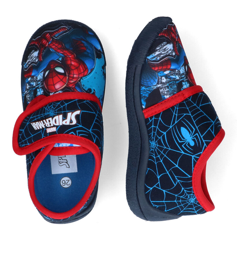 Spiderman Blauwe Pantoffels in stof (313629)