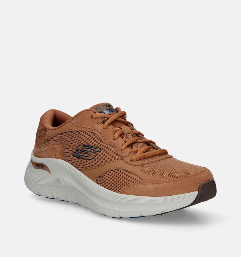 Skechers Arch Fit 2.0 The Keep Cognac Sneakers voor heren (343955) - geschikt voor steunzolen