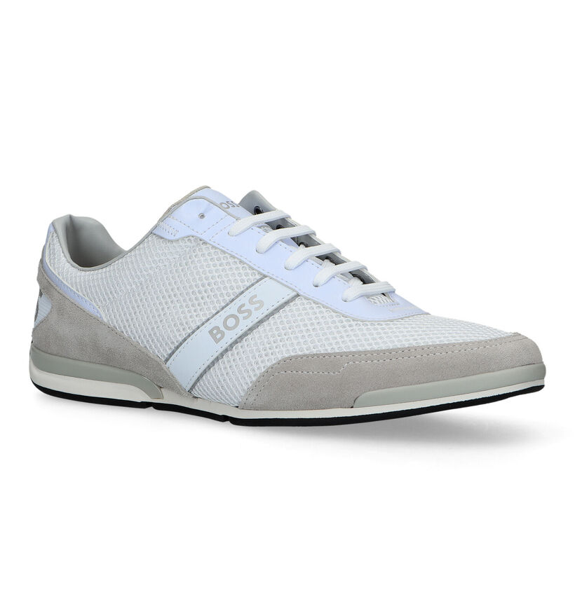 Boss Saturn Low Chaussures à lacets en Blanc pour hommes (320718) - pour semelles orthopédiques