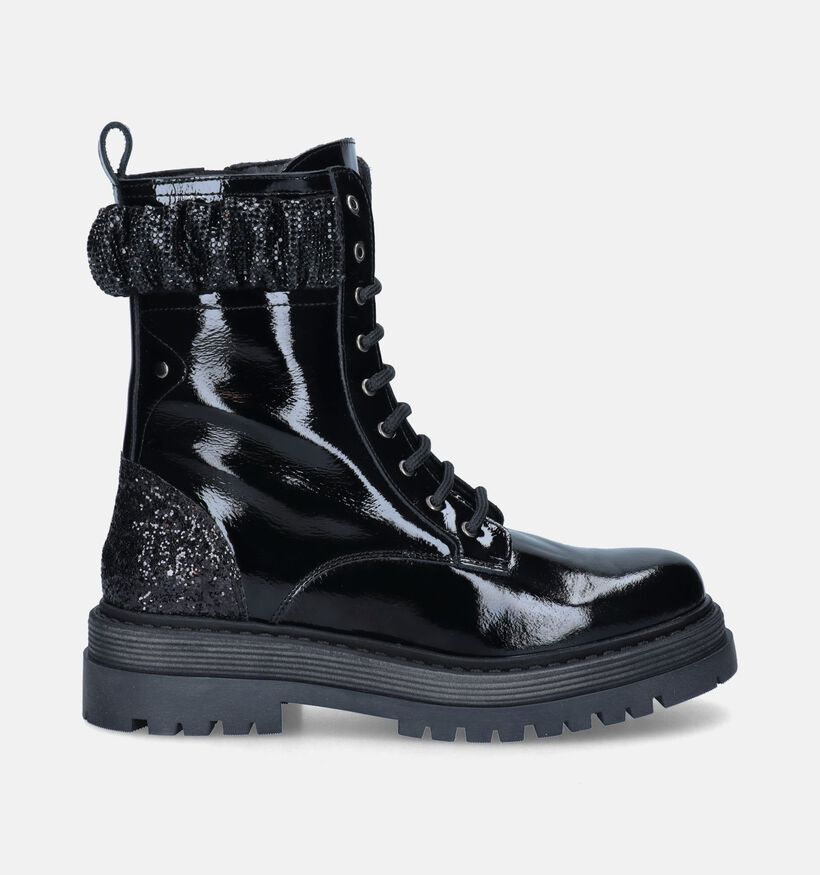 Sweet Lemon Natent Zwarte Biker boots voor dames (349246)