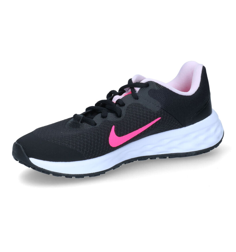Nike Revolution Zwarte Sneakers voor meisjes (308951) - geschikt voor steunzolen