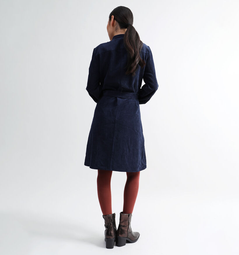 JDY Ullu Blauwe Hemdjurk in ribfluweel voor dames (330956)