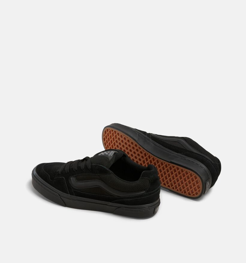 Vans Caldrone Suede Baskets pour skate en Noir pour hommes, garçons (351415)