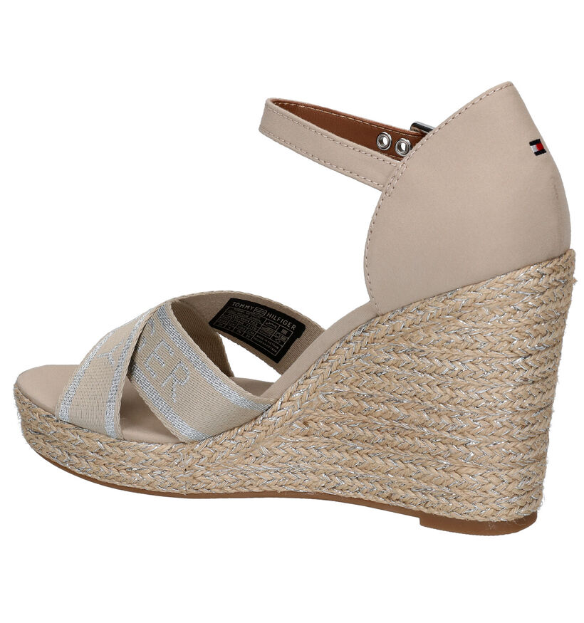 Tommy Hilfiger Metallic Beige Sandalen in stof (268545)