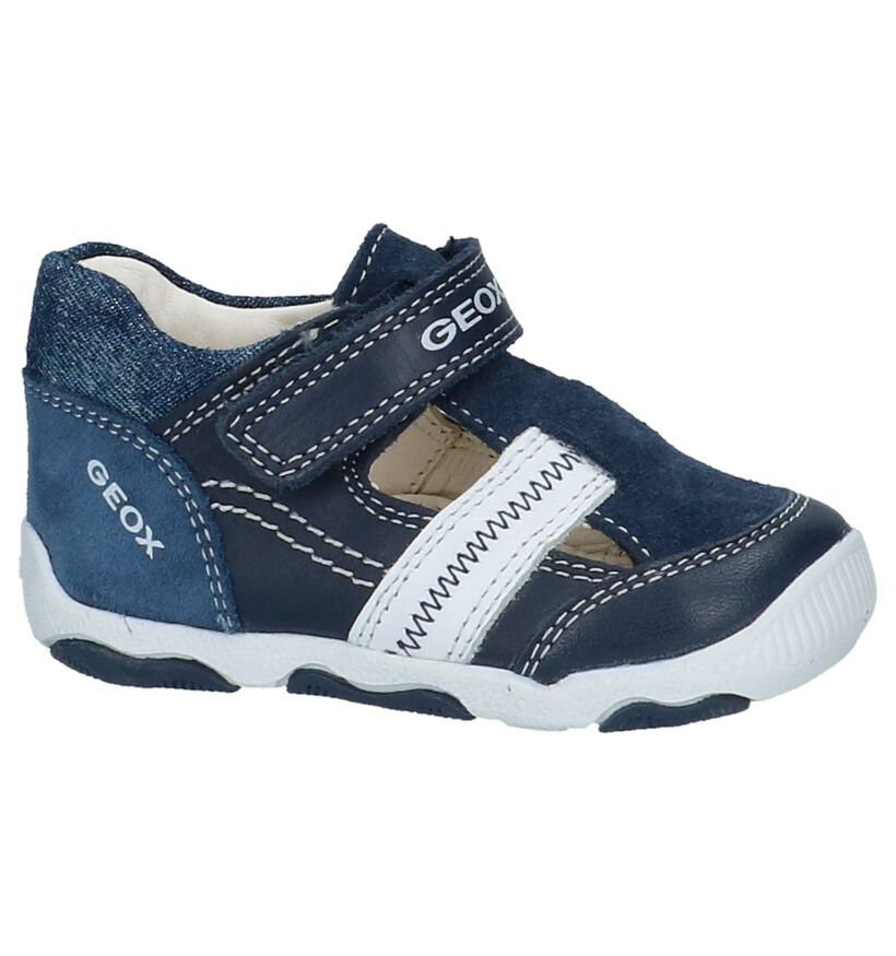 Geox Sandales pour bébé en Bleu foncé en cuir (213182)