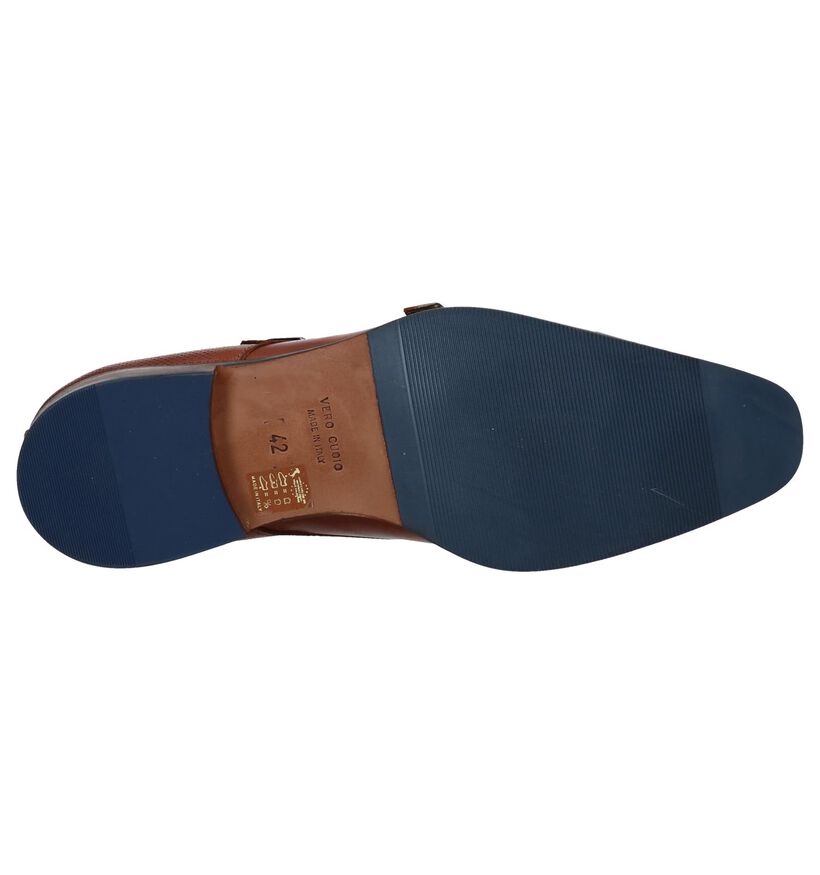 Cognac Geklede Schoenen Via Borgo in leer (247533)