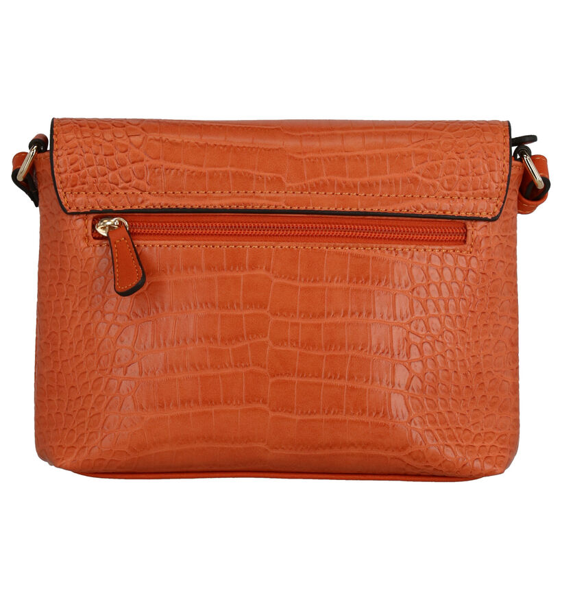 Laurent David Emma Oranje Crossbody Tas in kunstleer (272011)