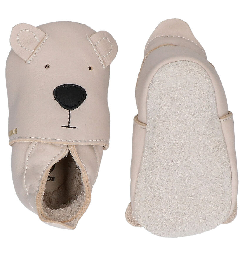 Bobux Milk Cub Chaussons pour bébé en Beige en cuir (280186)