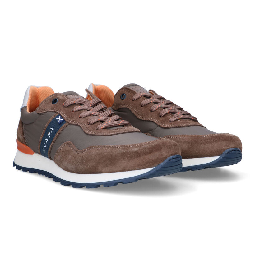 Scapa Taupe Veterschoenen voor heren (324211)