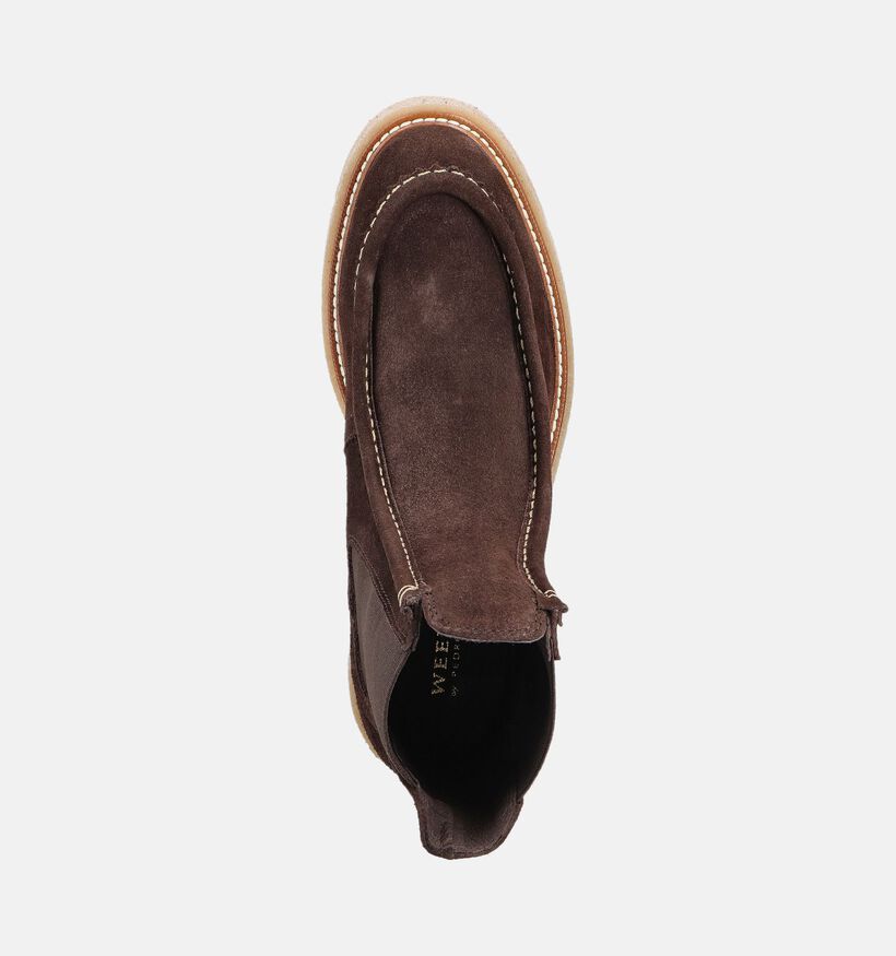 Weekend Bottines Chelsea en Brun foncé pour femmes (364185)