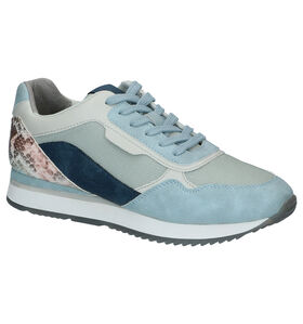 Youh! Blauwe Sneakers in kunstleer (285296)