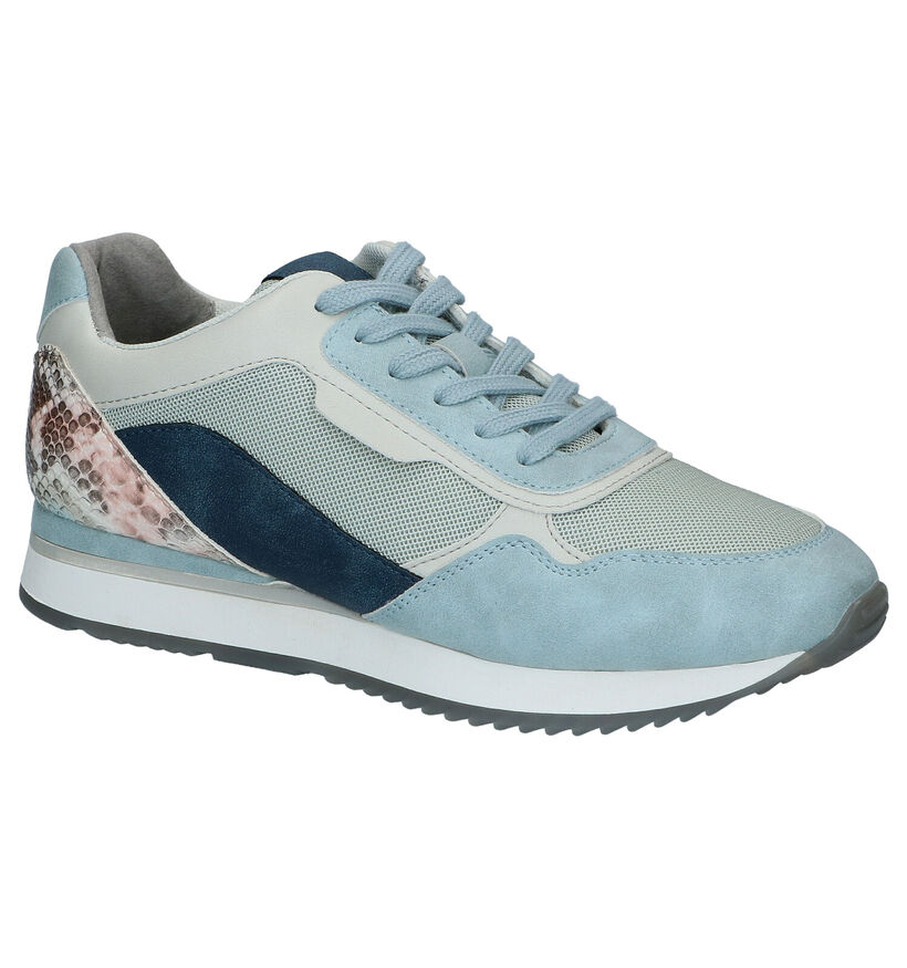 Youh! Baskets casual en Bleu clair en simili cuir (285296)