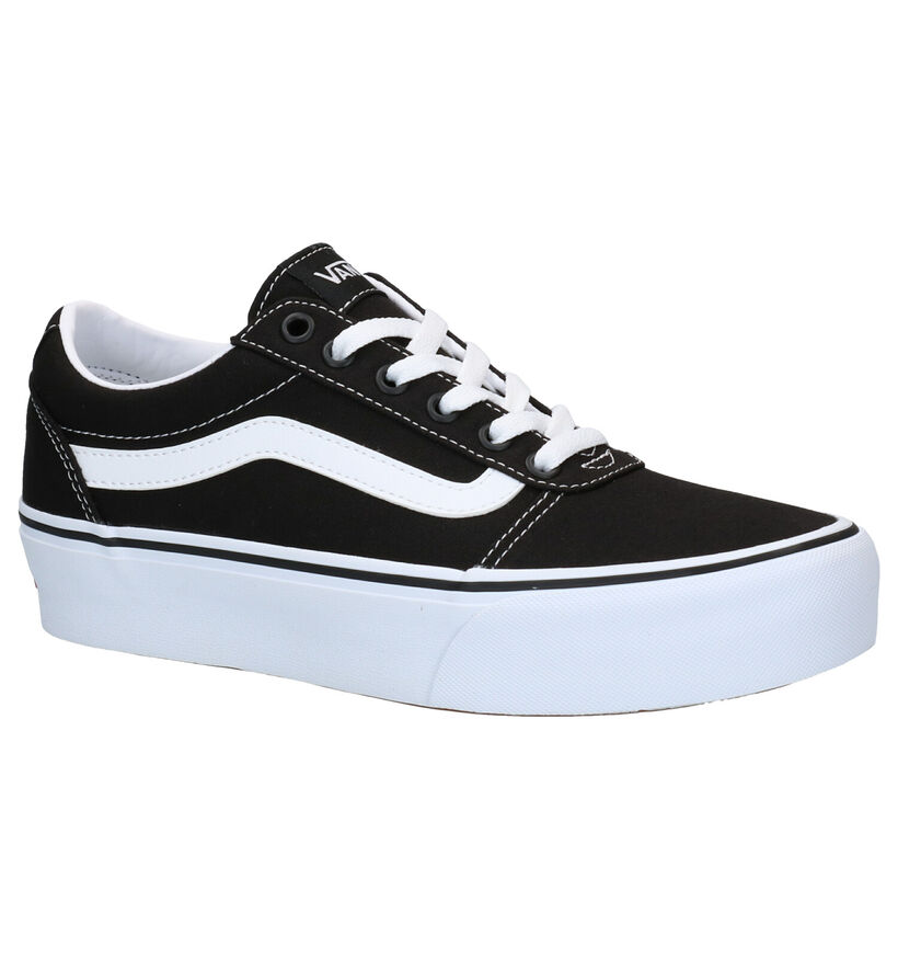 Vans Ward Platform Beige Sneakers voor dames (321163)
