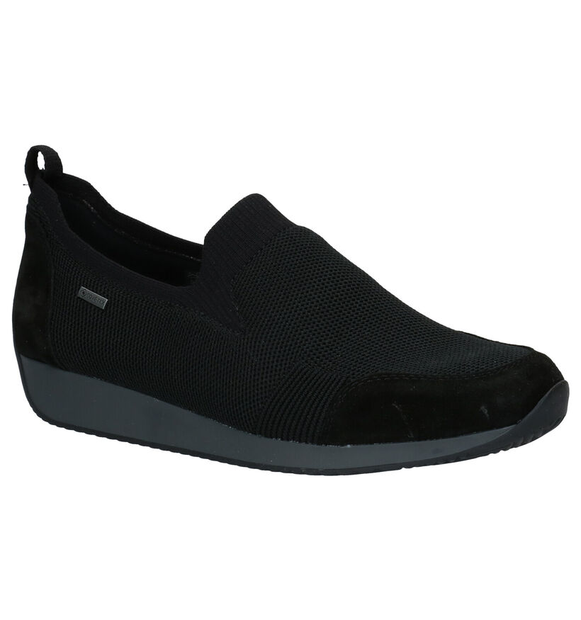 Ara Lissabon Chaussures Slip-on en Noir en textile (282774)