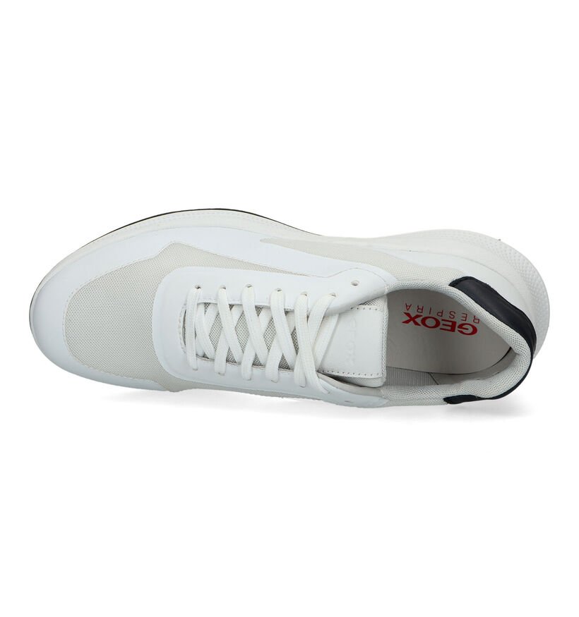 Geox PG 1X Witte Veterschoenen voor heren (326729) - geschikt voor steunzolen
