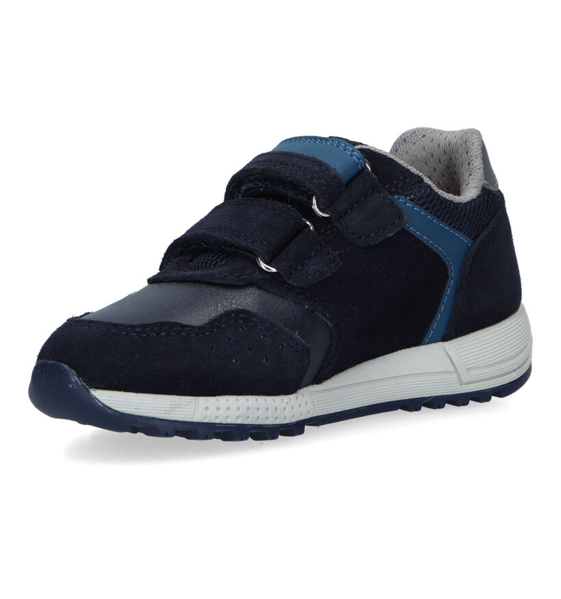 Geox Alben Blauwe Velcroschoenen voor jongens (326601) - geschikt voor steunzolen