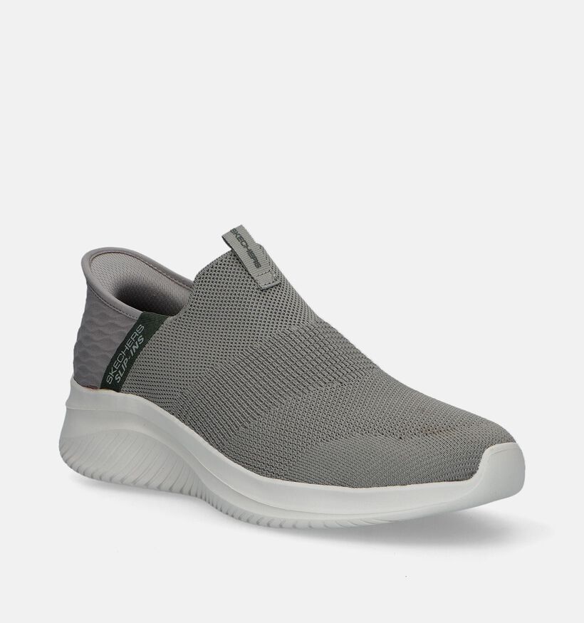 Skechers Slip-ins Ultra Flex 3.0 Viewpoint Taupe Slip-on Sneakers voor heren (340826)
