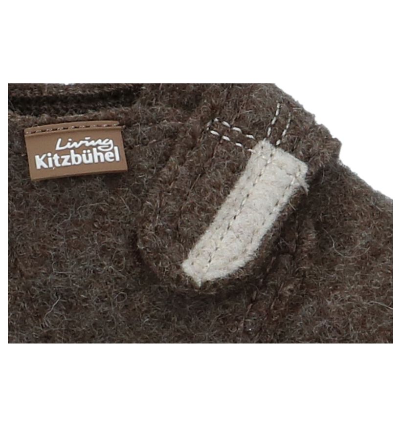Living Kitzbühel Bruine Pantoffels in wol (299754)