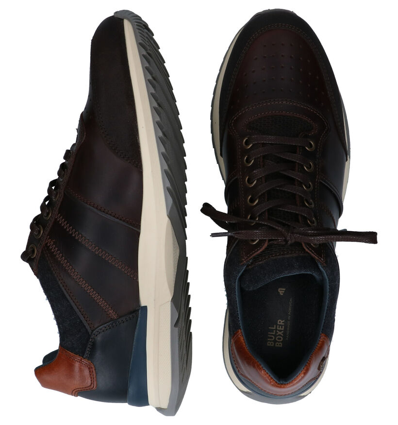 Bullboxer Cognac Veterschoenen voor heren (324232) - geschikt voor steunzolen