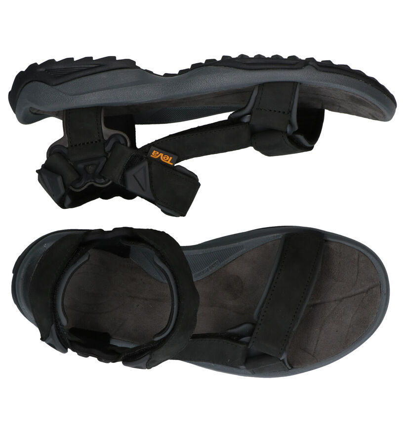 Teva Terra Sandales en Noir en cuir (289141)