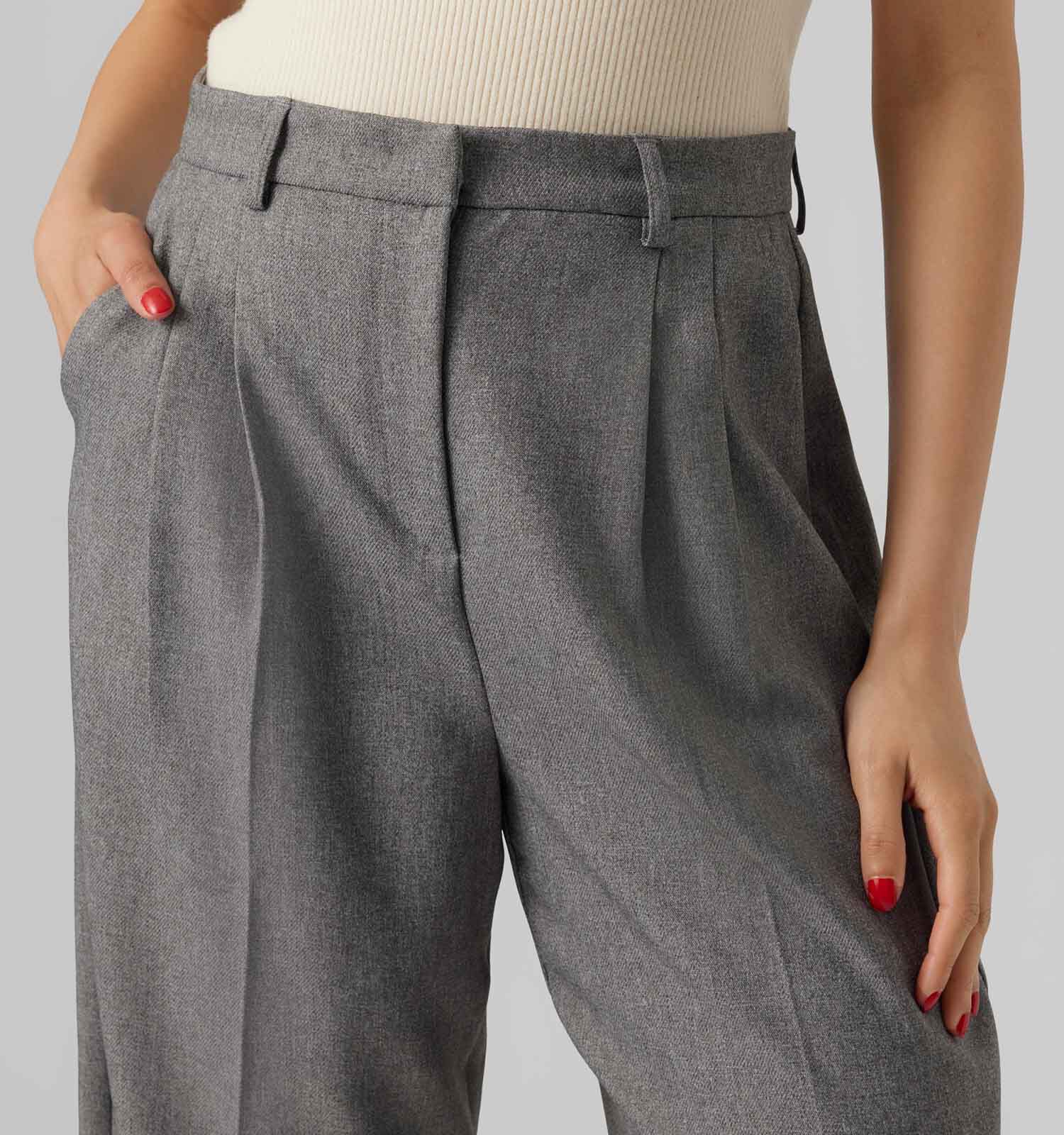 Pantalon classique gris clearance