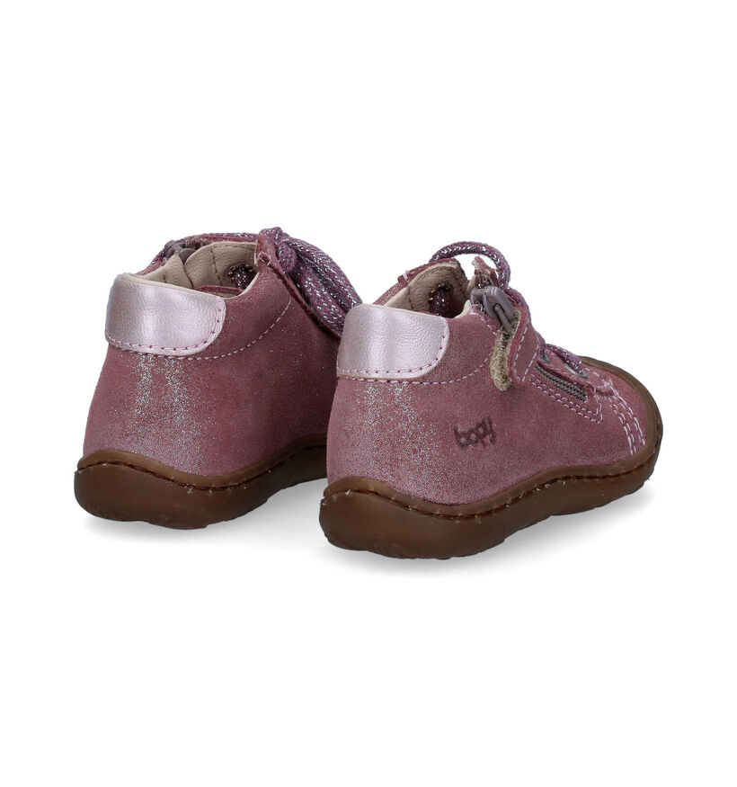 Bopy Jejoco Chaussures pour bébé en Rose en nubuck (314756)