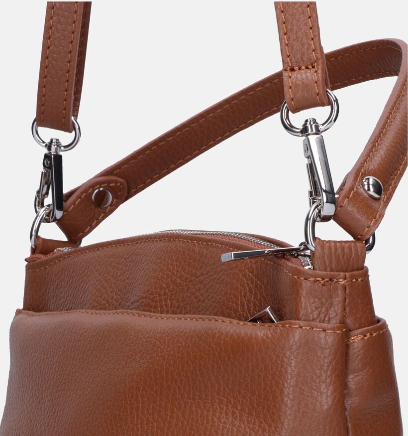 Time Mode Giov Sac à bandoulière en Cognac pour femmes (337476)