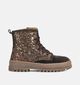 STONES and BONES Blesa Boots &agrave; lacets en Brun fonc&eacute; pour filles (378226) - pour semelles orthop&eacute;diques