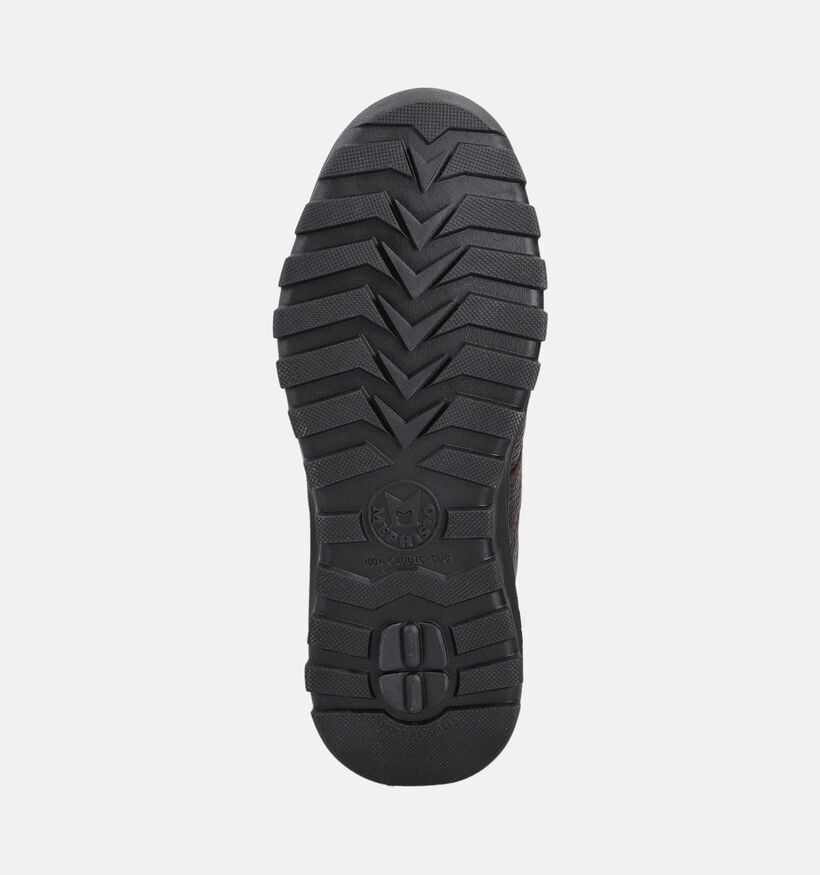 Mephisto Fosco Oregon Donkerbruine Hoge Sneakers voor heren (379024) - geschikt voor steunzolen