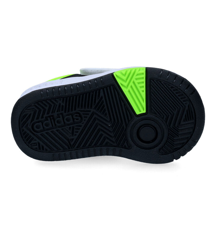 adidas Hoops 3.0 Witte Sneakers voor jongens (301164) - geschikt voor steunzolen