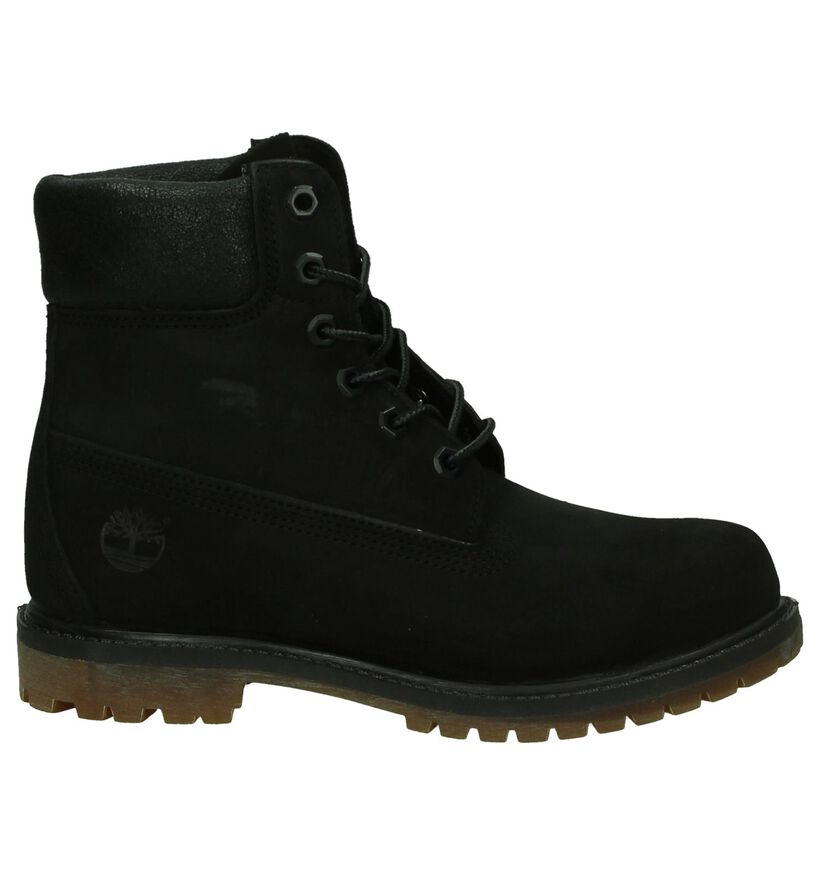 6 Inch Premium Bottillons en Noir en cuir (200527)