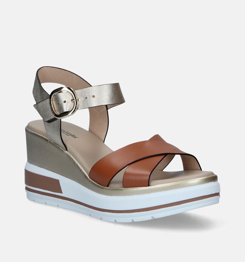 NeroGiardini Cognac Sandalen Met Sleehak voor dames (339455)
