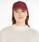 Tommy Hilfiger Monogram Debossed Casquette en Bordeaux pour femmes (342412)